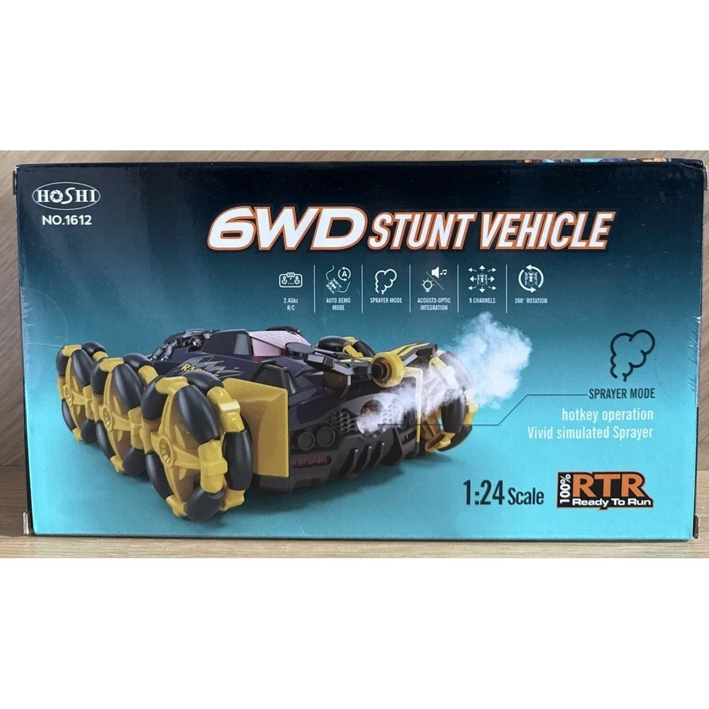 Hoshi 6WD Stunt Vehicle 1:24 Scale Remote Controlled #1612 Blue